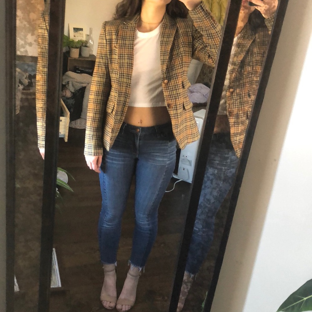 J crew houndstooth blazer